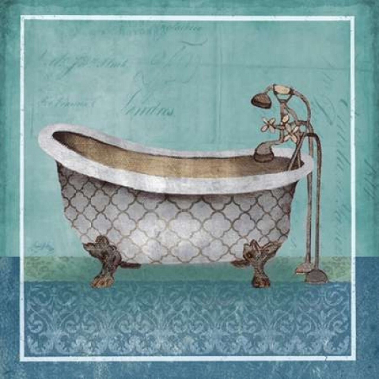 Regal Blue Tub I Poster Print by Elizabeth Medley - Item # VARPDX9244R